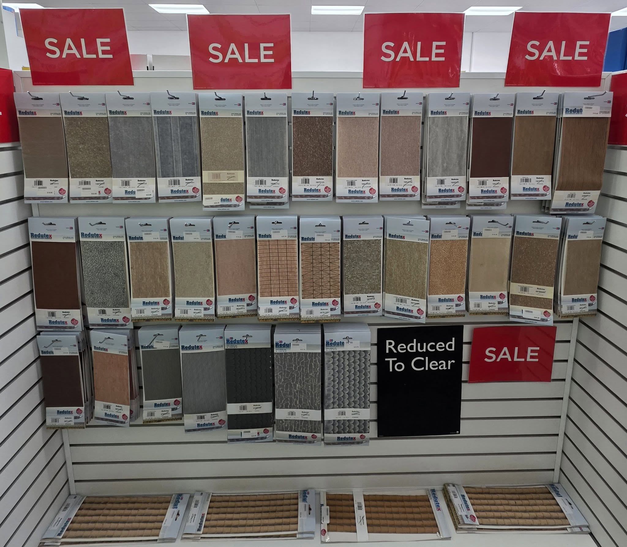 SALE 30% OFF SELECTED - REDUTEX -DISCONTINUED LINES !!